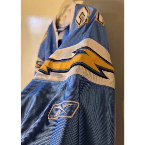 LaDainian Tomlinson Chargers #21 Reebok Powder Blue Triple Stitched Jersey Sz 54 - Picture 3 of 7